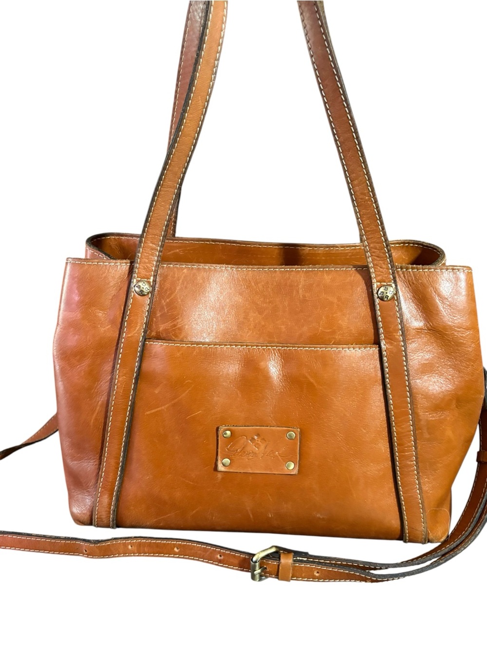 Patricia Nash Leather Crossbody Shoulder Bag Boho Satchel - Picture 2 of 16